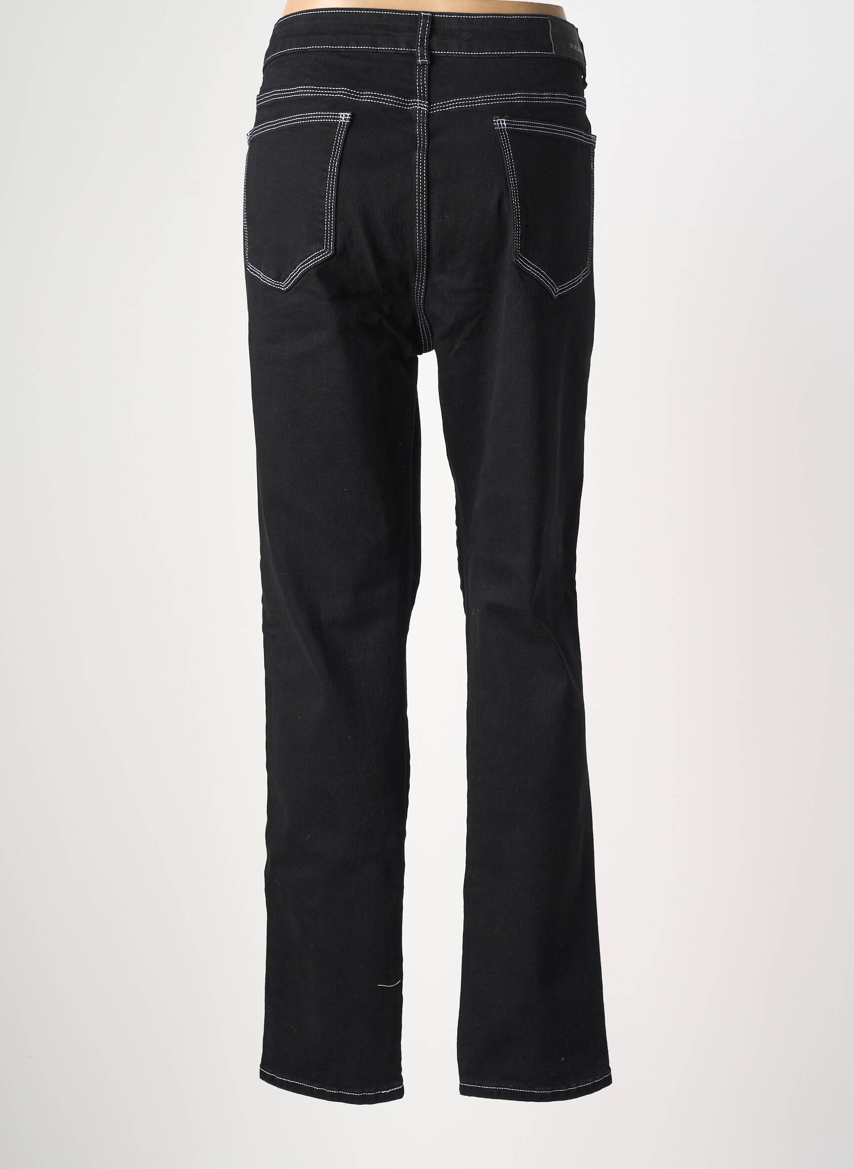 Blugi cu croială slim elasticitate mărime normală negru BS JEANS femeie