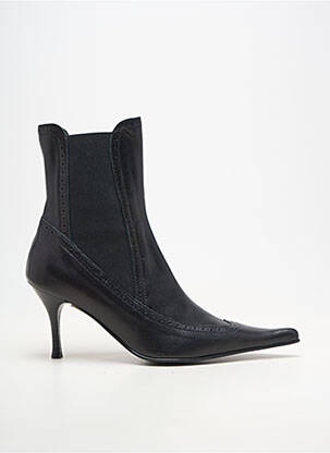 Botine/ghete material neted toc de 7 la 9 cm negru ILARIO FERUCCI femeie
