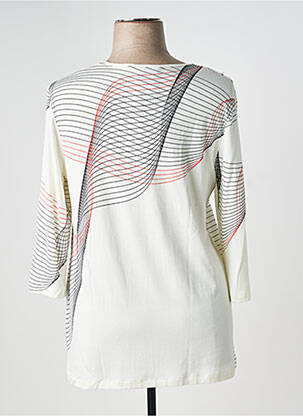 Tricou mâneci 3/4 mâneci 3/4 bej NATHALIE CHAIZE femeie