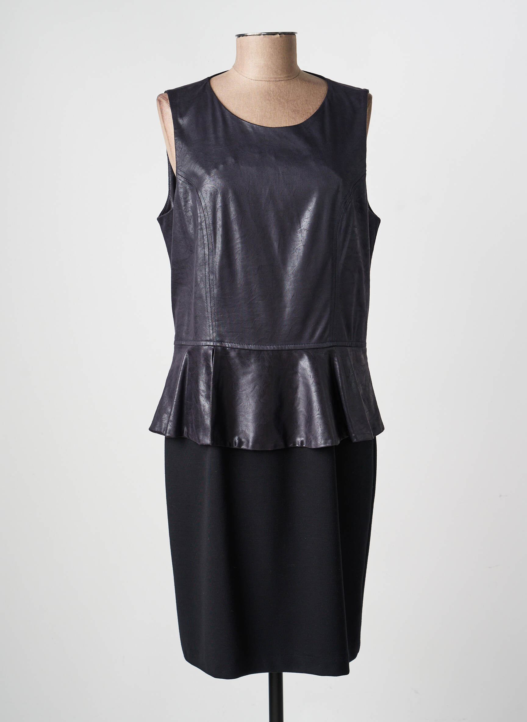 Rochie midi fără mâneci fără mâneci negru PAUL BRIAL femeie