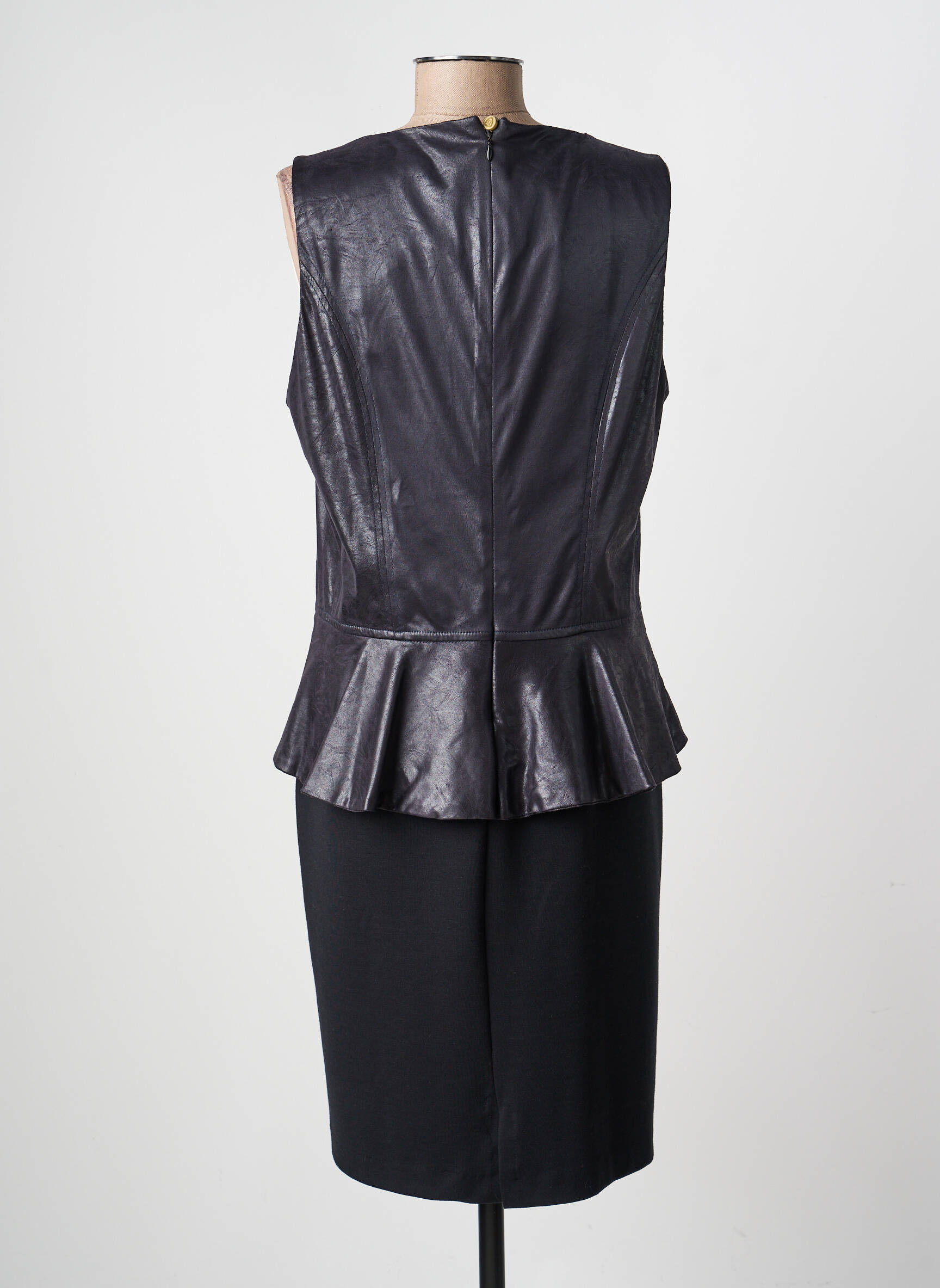 Rochie midi fără mâneci fără mâneci negru PAUL BRIAL femeie