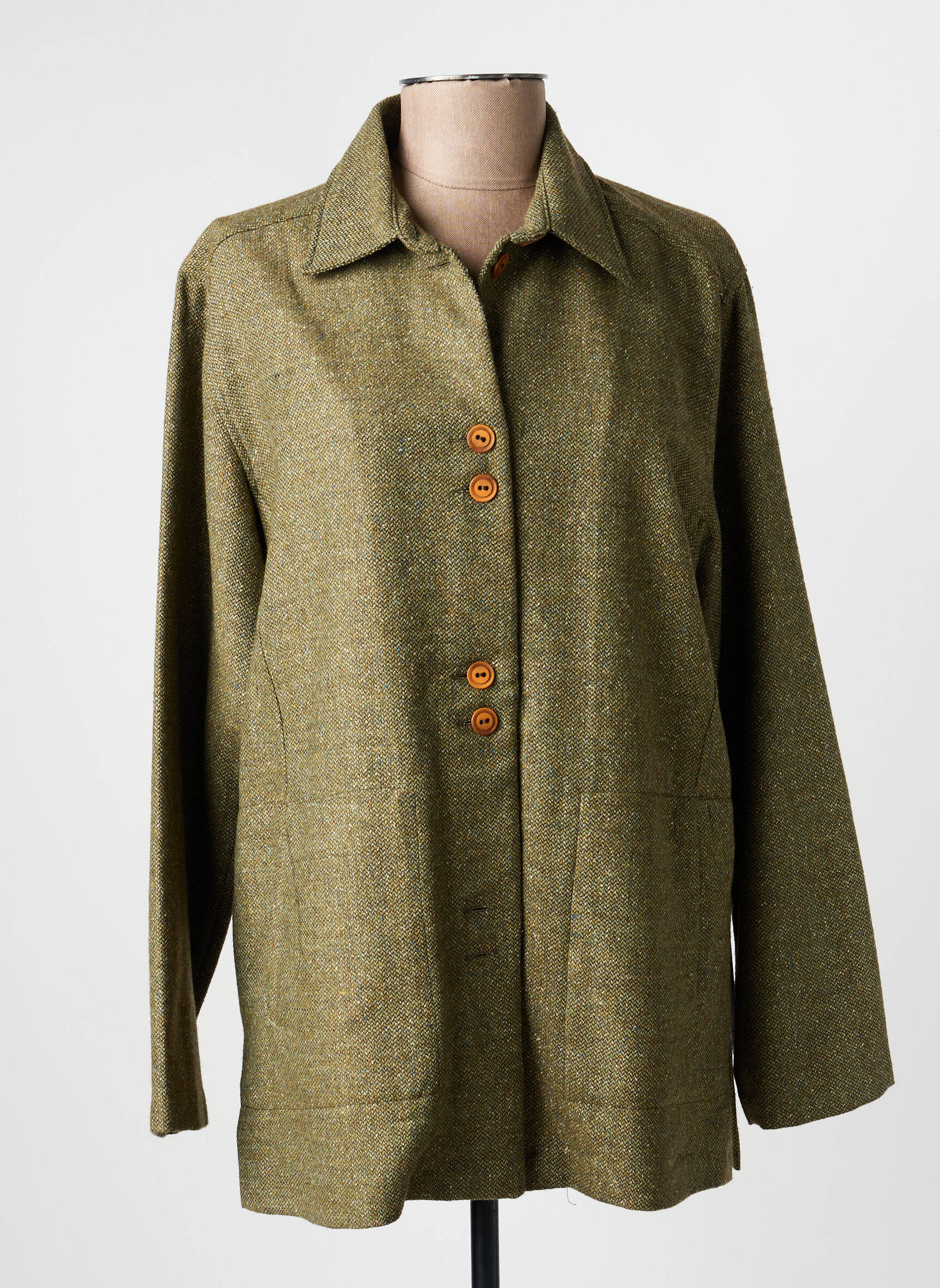Jachete casual buzunare verde FIGURE LIBRE femeie