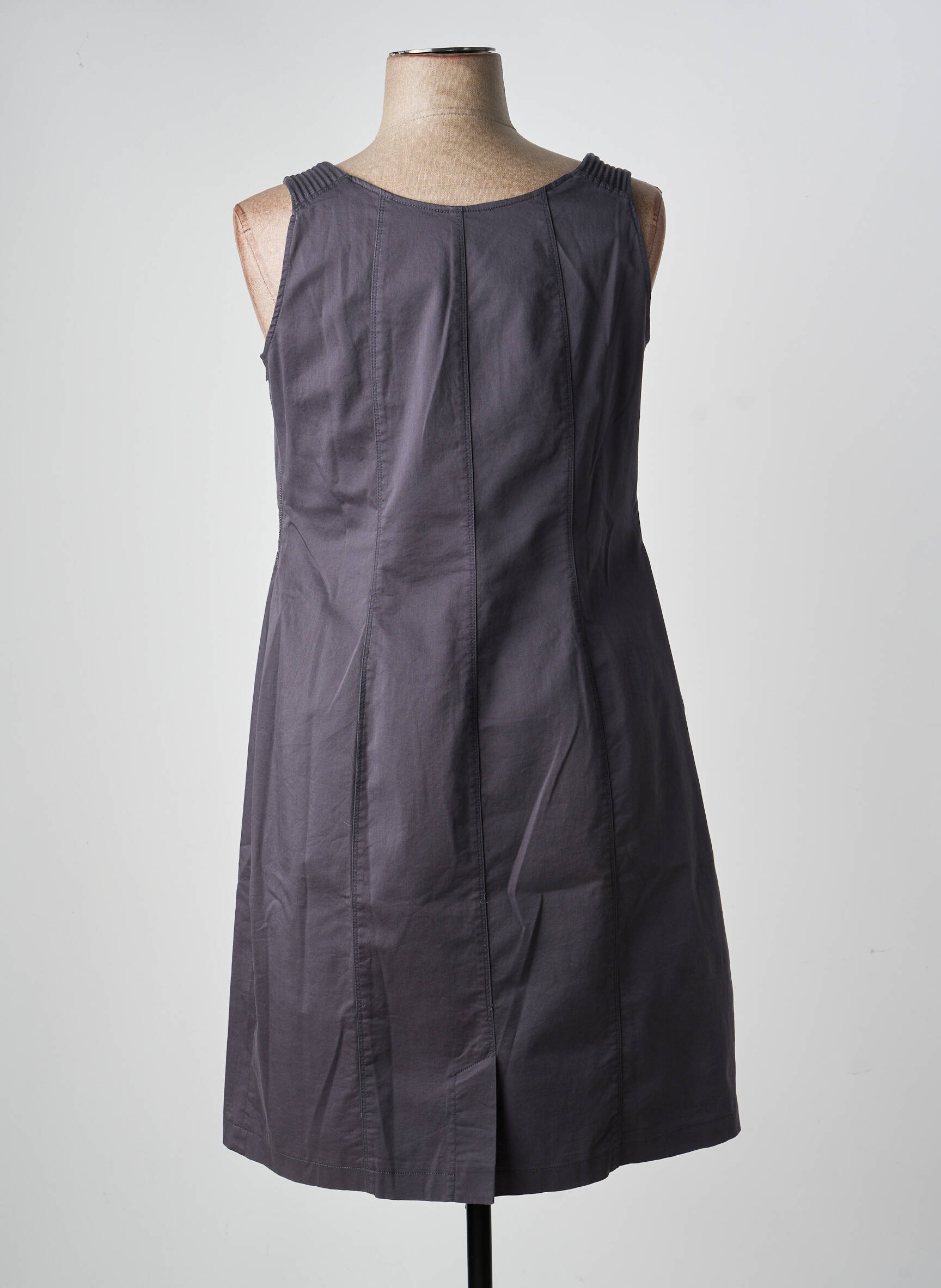 Rochie scurtă fără mâneci fără mâneci gri EVA KAYAN femeie