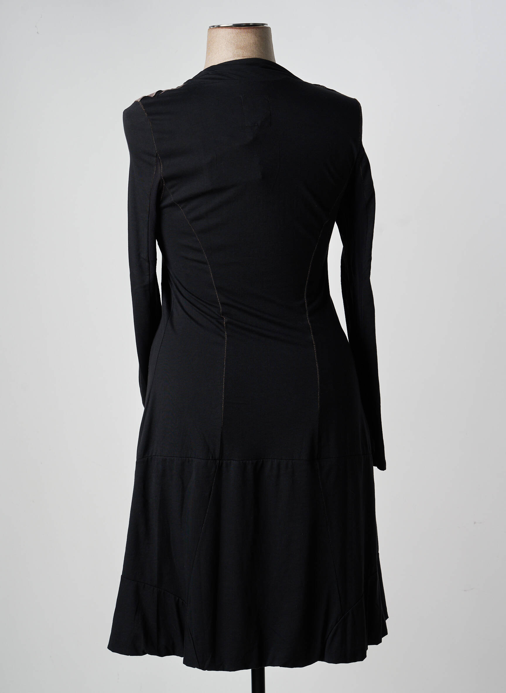 Rochie midi mâneci lungi mâneci lungi negru CAP JULUCA femeie