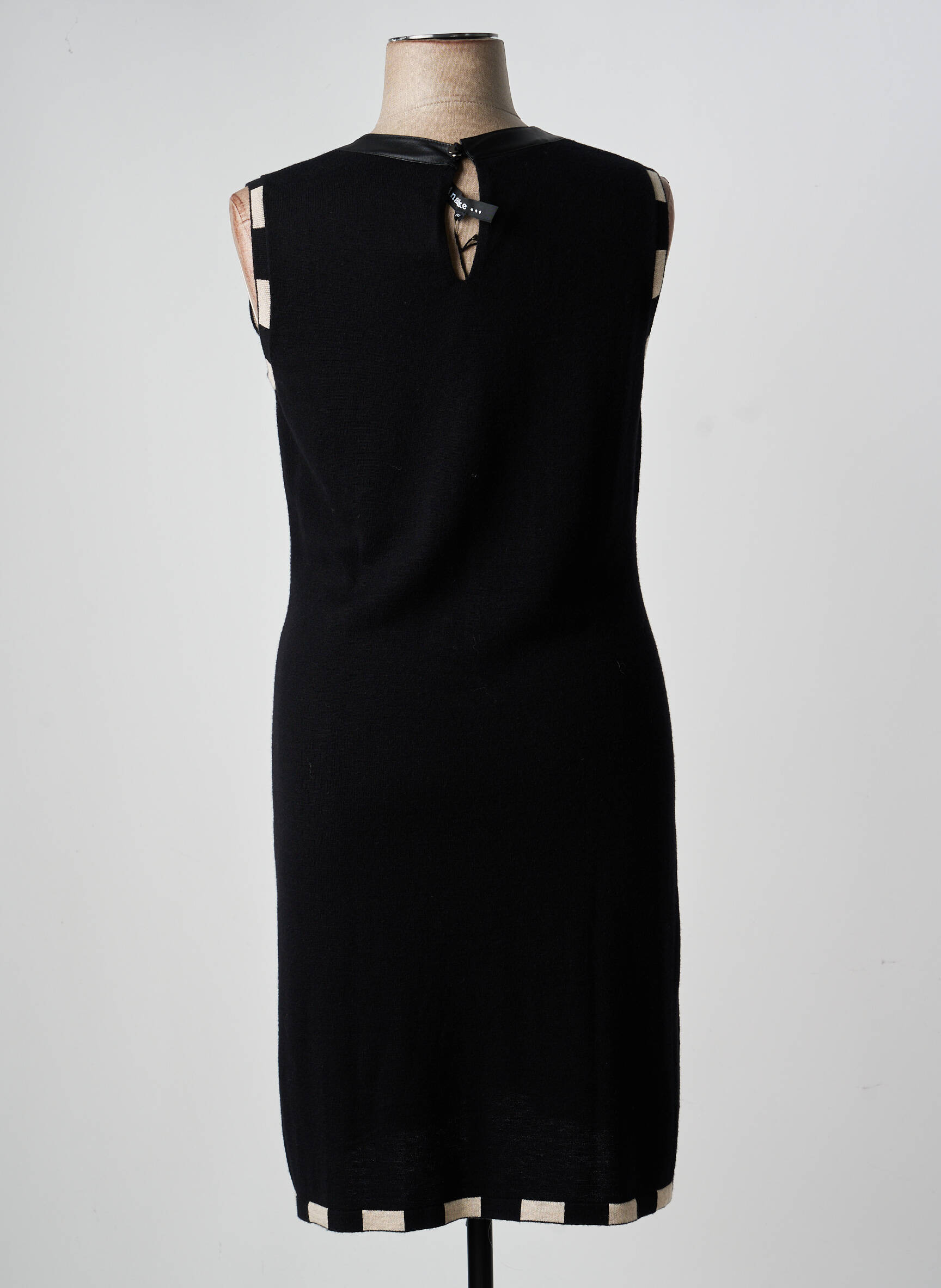 Rochie midi fără mâneci fără mâneci negru ANANKE femeie
