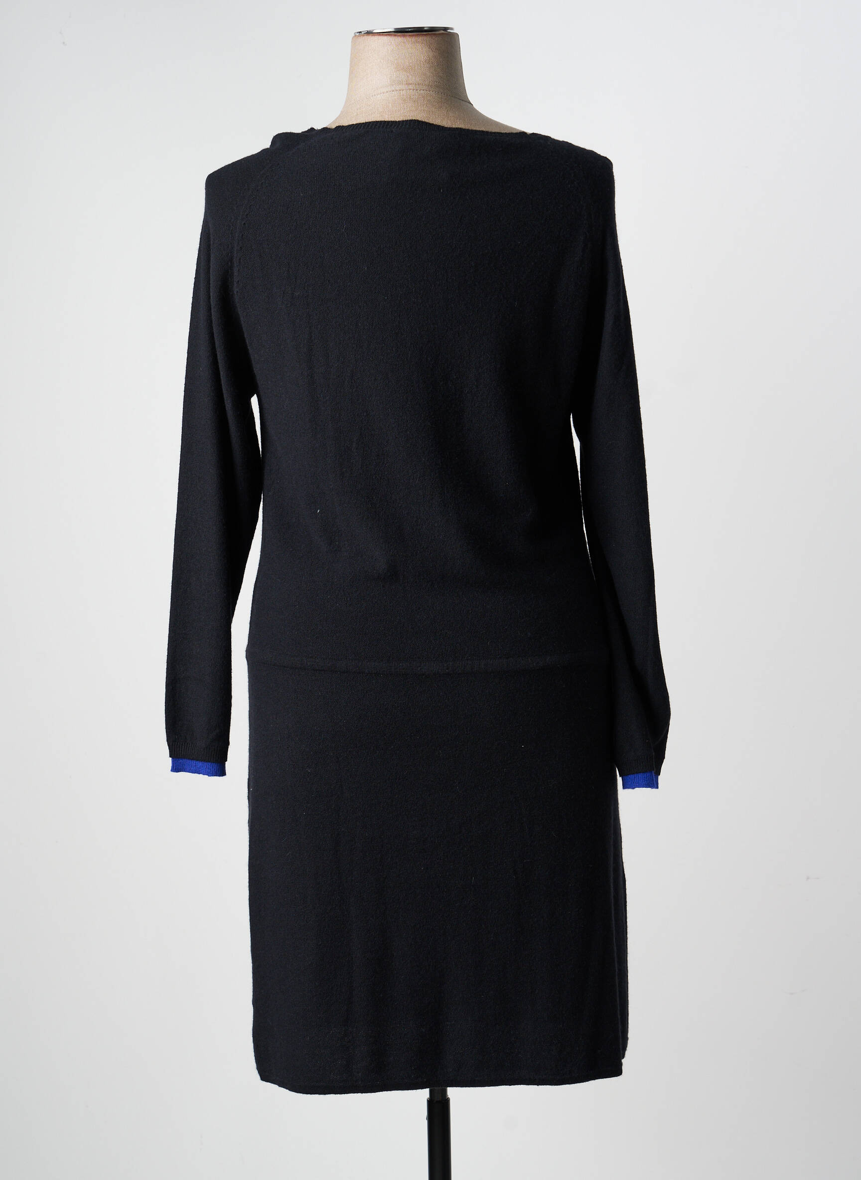 Rochie midi mâneci lungi mâneci lungi negru ANANKE femeie