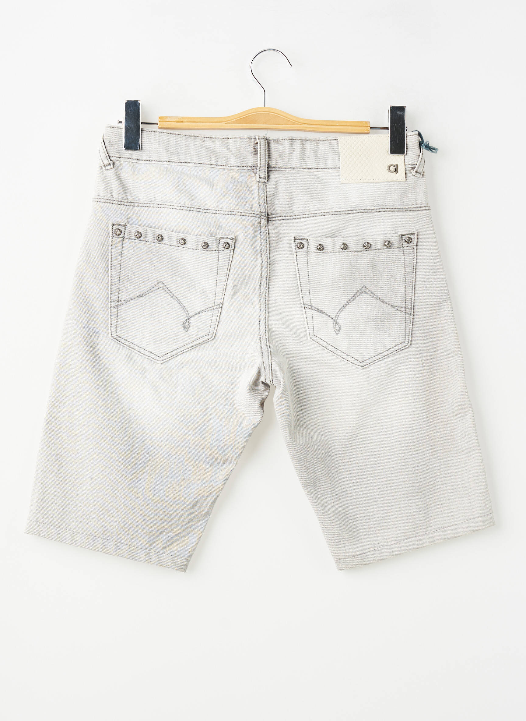 Bermudă țesătură denim mărime normală gri GAUDI bărbat