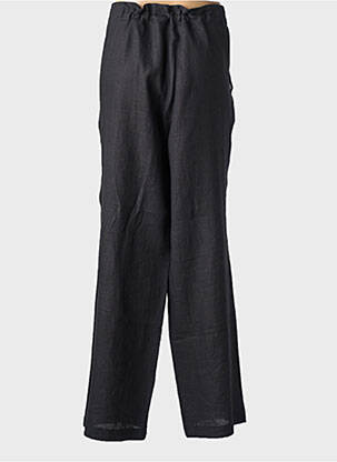 Pantalon larg țesătură crep mărime normală negru ROSA ROSAM femeie