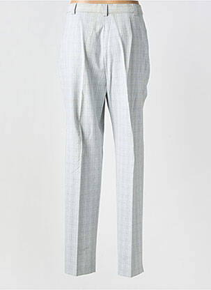 Pantalon drept țesătură crep talie înaltă gri BRUNO SAINT HILAIRE femeie
