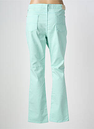 Pantalon slim țesătură poplin mărime normală verde VOTRE NOM femeie
