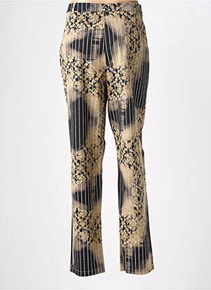 Pantalon drept talie cu cleme mărime normală negru CHRISTINE LAURE femeie