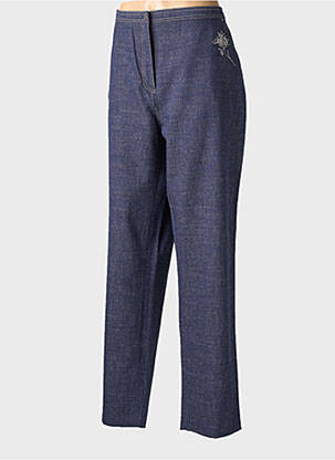 Pantalon drept elasticitate albastru WEILL femeie