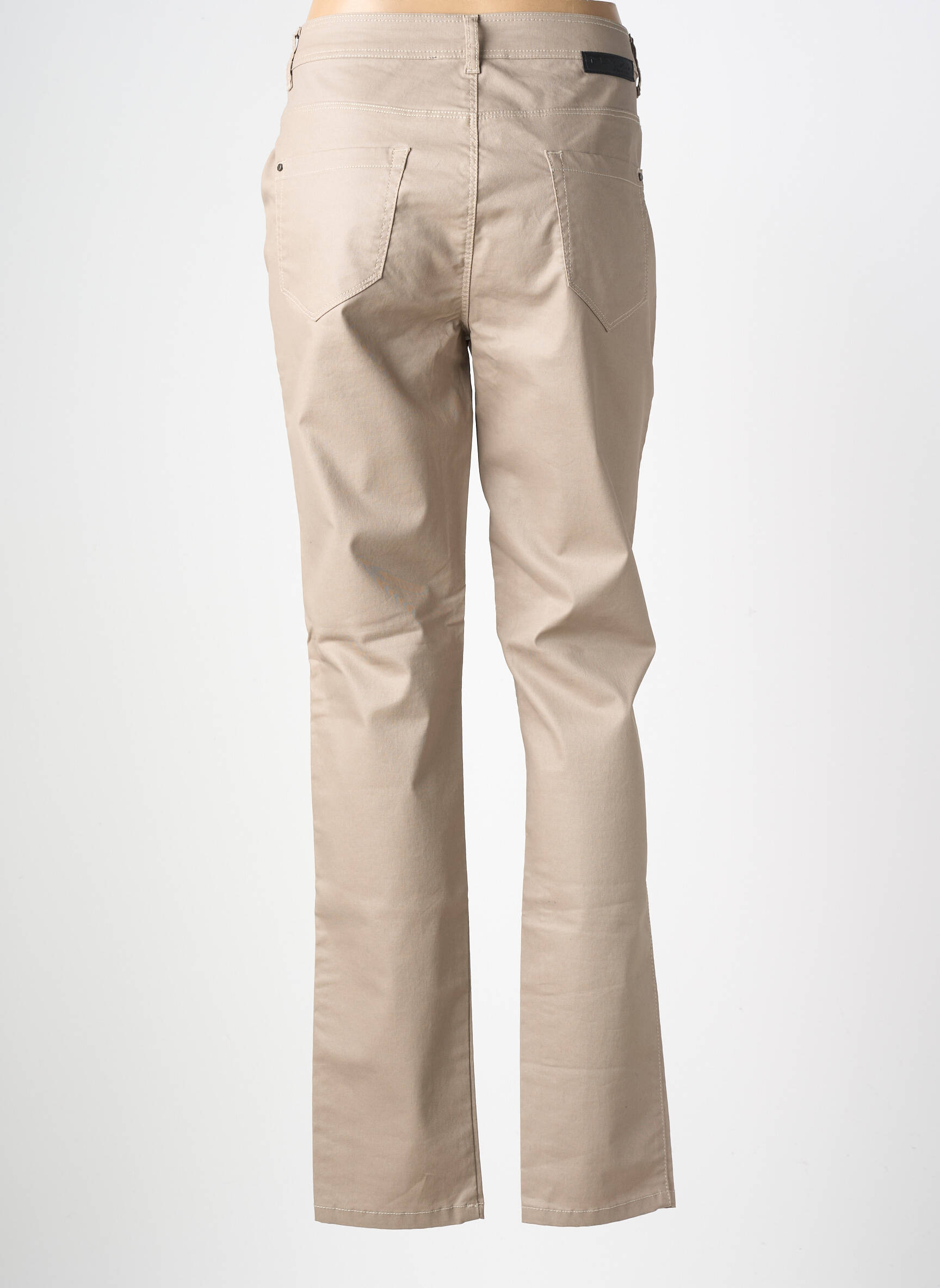 Pantalon slim țesătură acoperită mărime normală bej MADO ET LES AUTRES femeie