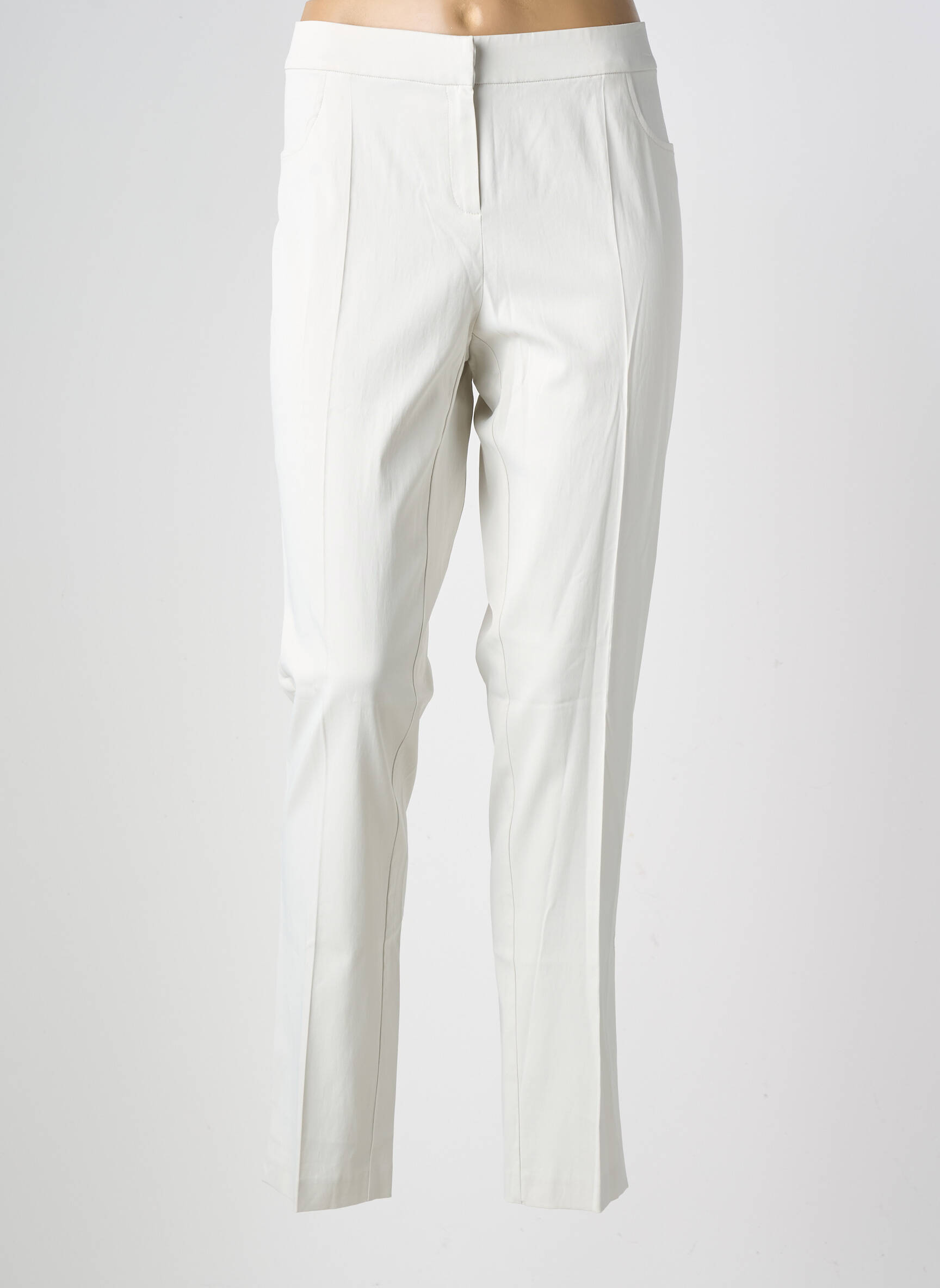 Pantalon slim mărime normală mărime normală bej NATHALIE CHAIZE femeie