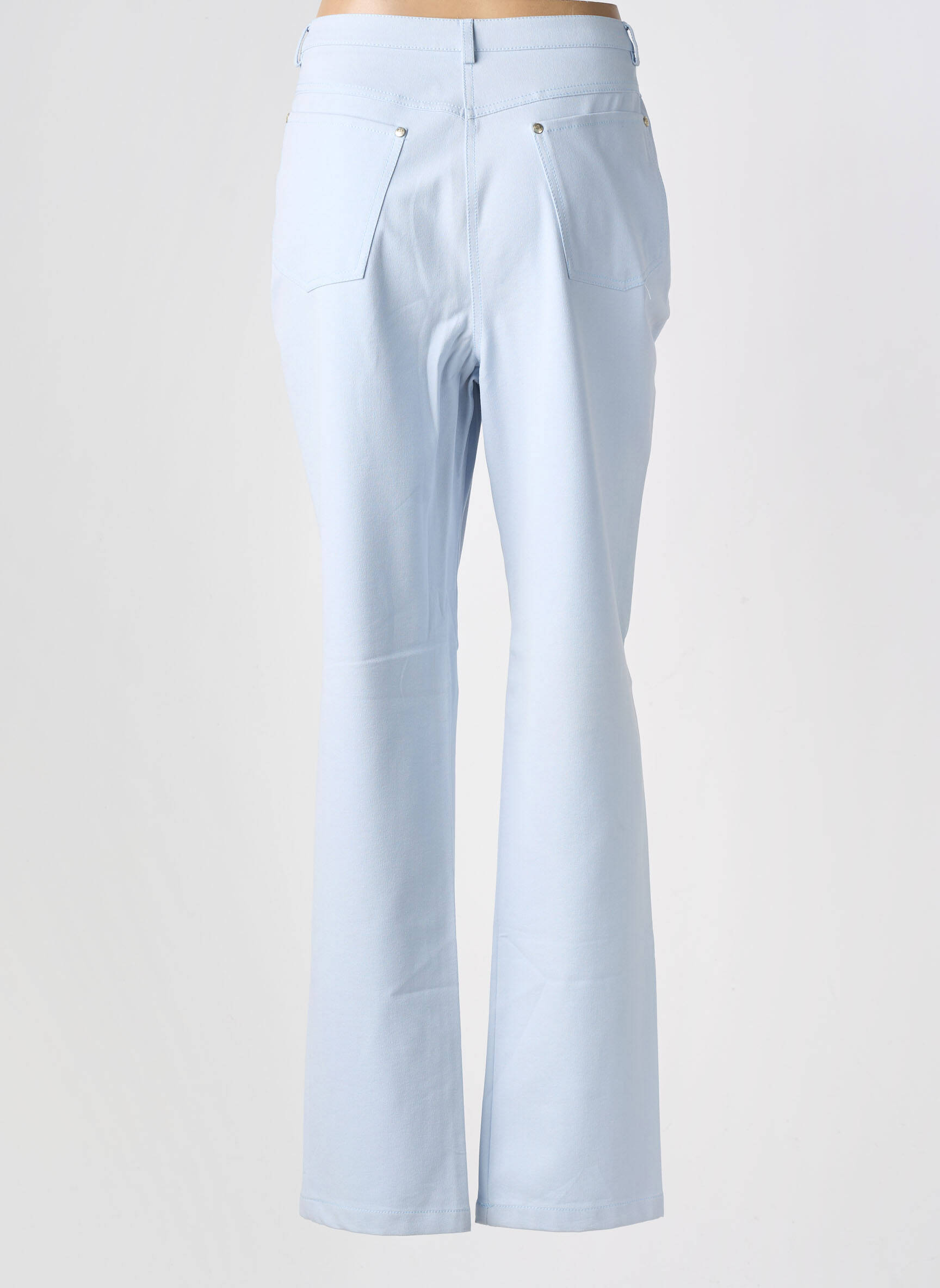 Pantalon drept închidere cu fermoar sub clapetă cu nasturi mărime normală albastru ROHMER SPORTSWEAR femeie