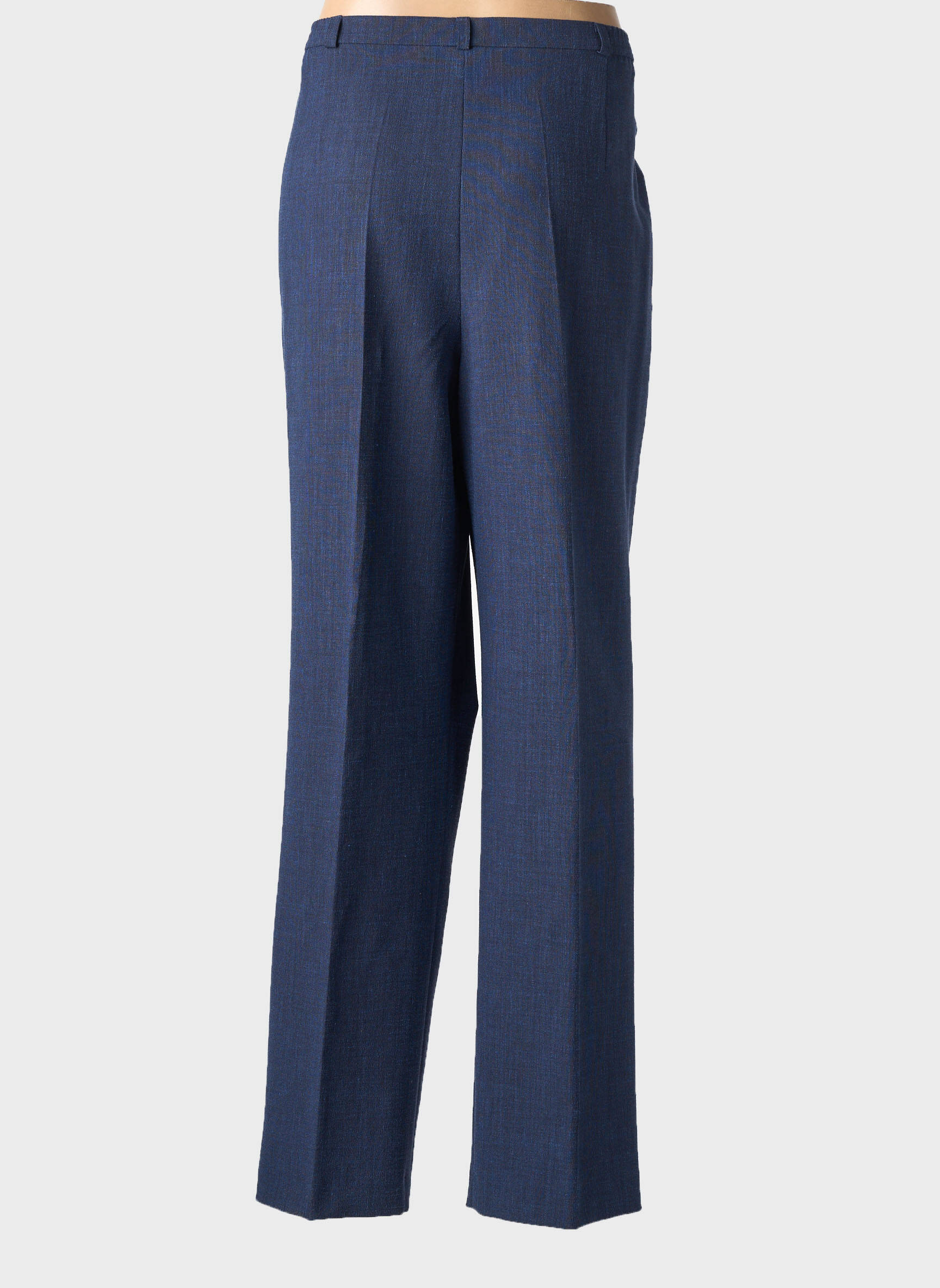 Pantalon drept țesătură crep mărime normală albastru WEILL femeie