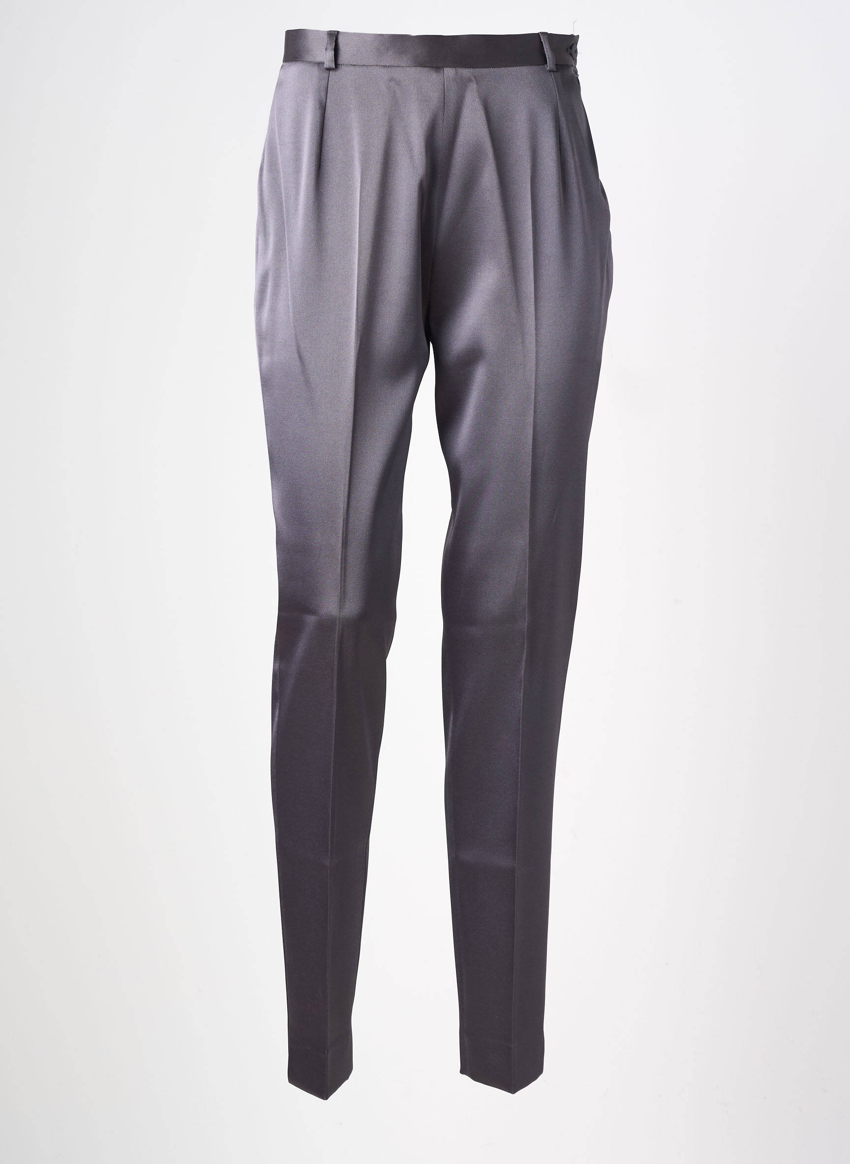 Pantalon slim talie înaltă talie înaltă gri CAROLE RICHARD femeie