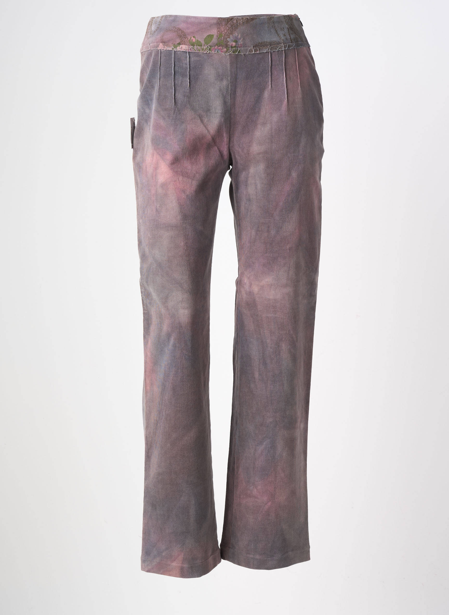 Pantalon slim talie înaltă talie înaltă violet COCOMORE femeie