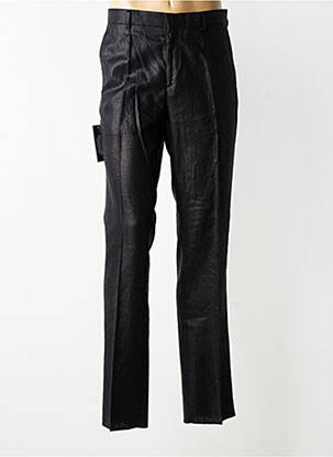 Pantalon slim talie cu cleme mărime normală negru IZAC bărbat