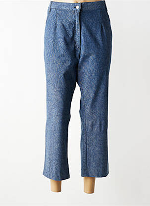 Pantalon 7/8 elasticitate mărime normală albastru FRANCOISE DE FRANCE femeie