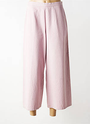 Pantalon trei sferturi talie înaltă talie înaltă roz ROSA ROSAM femeie