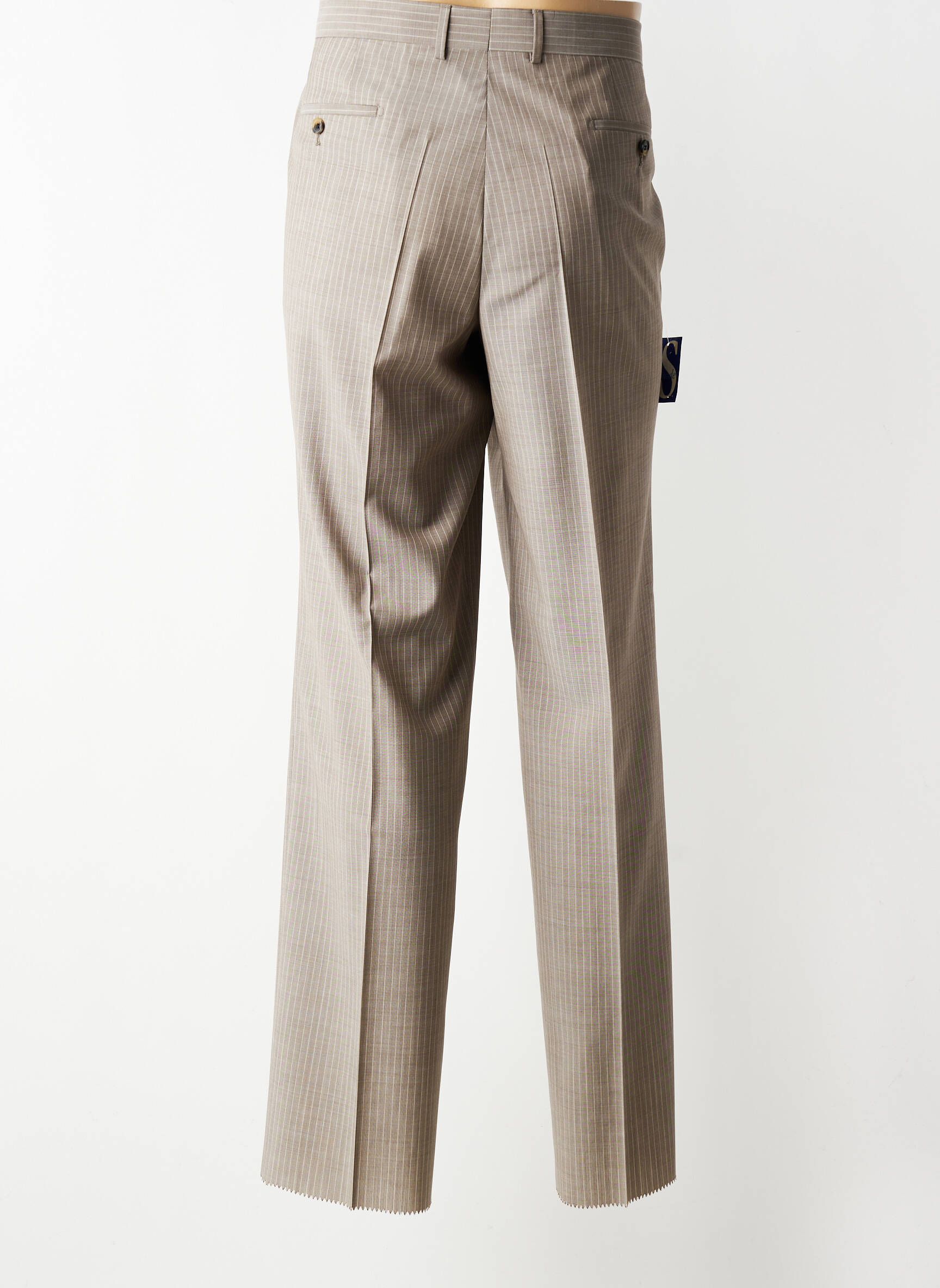 Pantalon drept închidere cu fermoar sub clapetă cu cârlig mărime normală maro HUGO BOSS bărbat