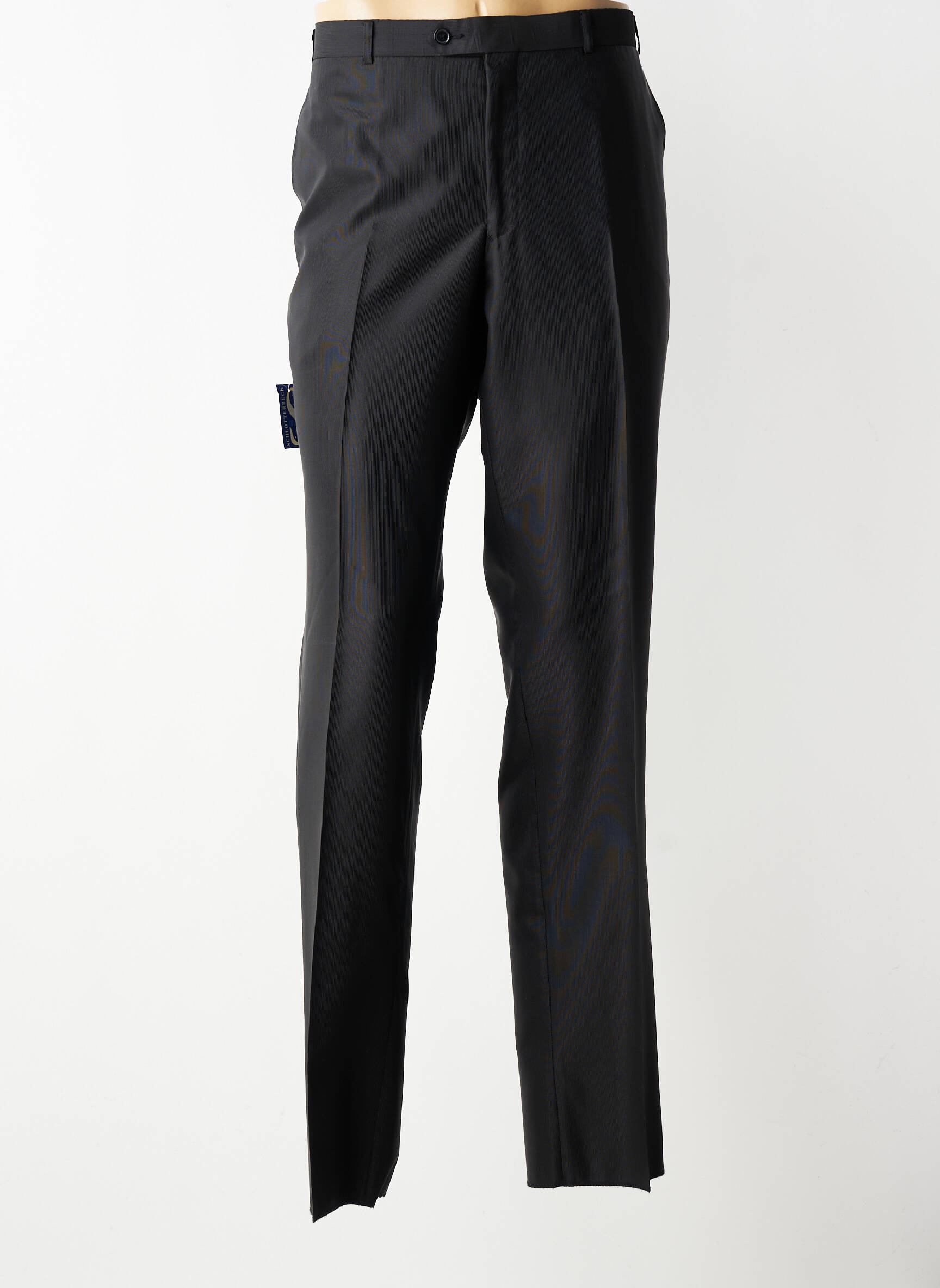 Pantalon drept mărime normală mărime normală negru IZAC bărbat