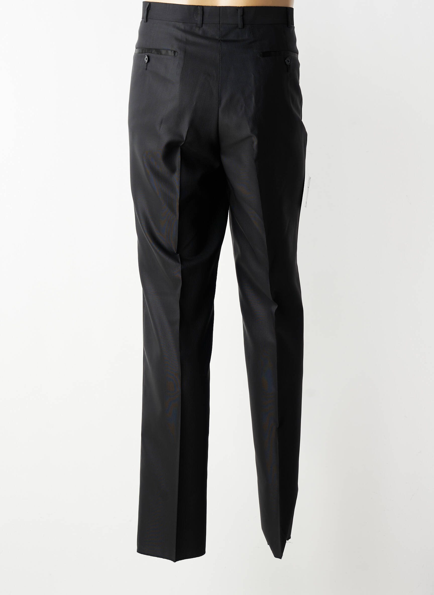 Pantalon drept mărime normală mărime normală negru IZAC bărbat