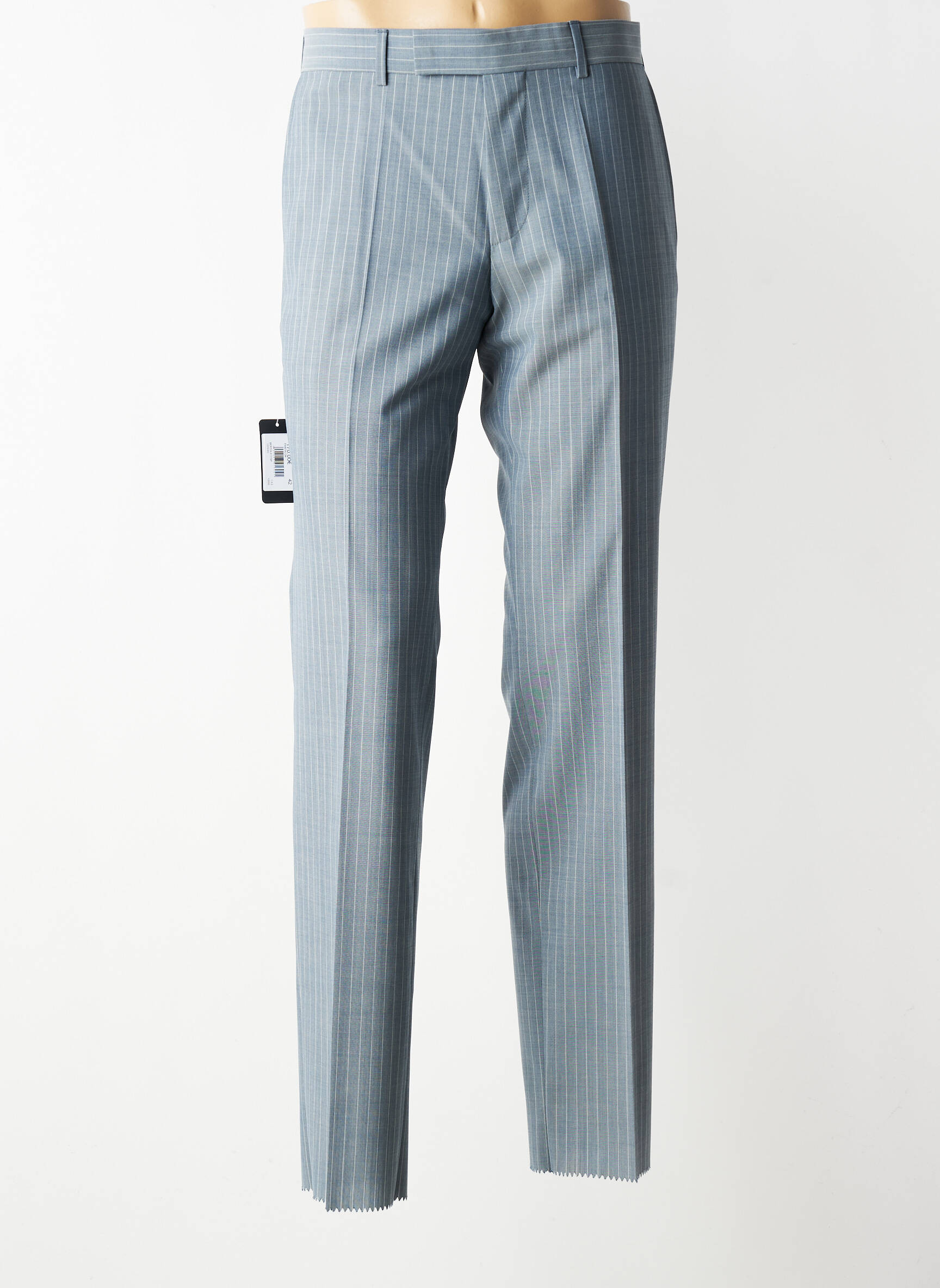 Pantalon slim țesătură melanj mărime normală gri HUGO BOSS bărbat