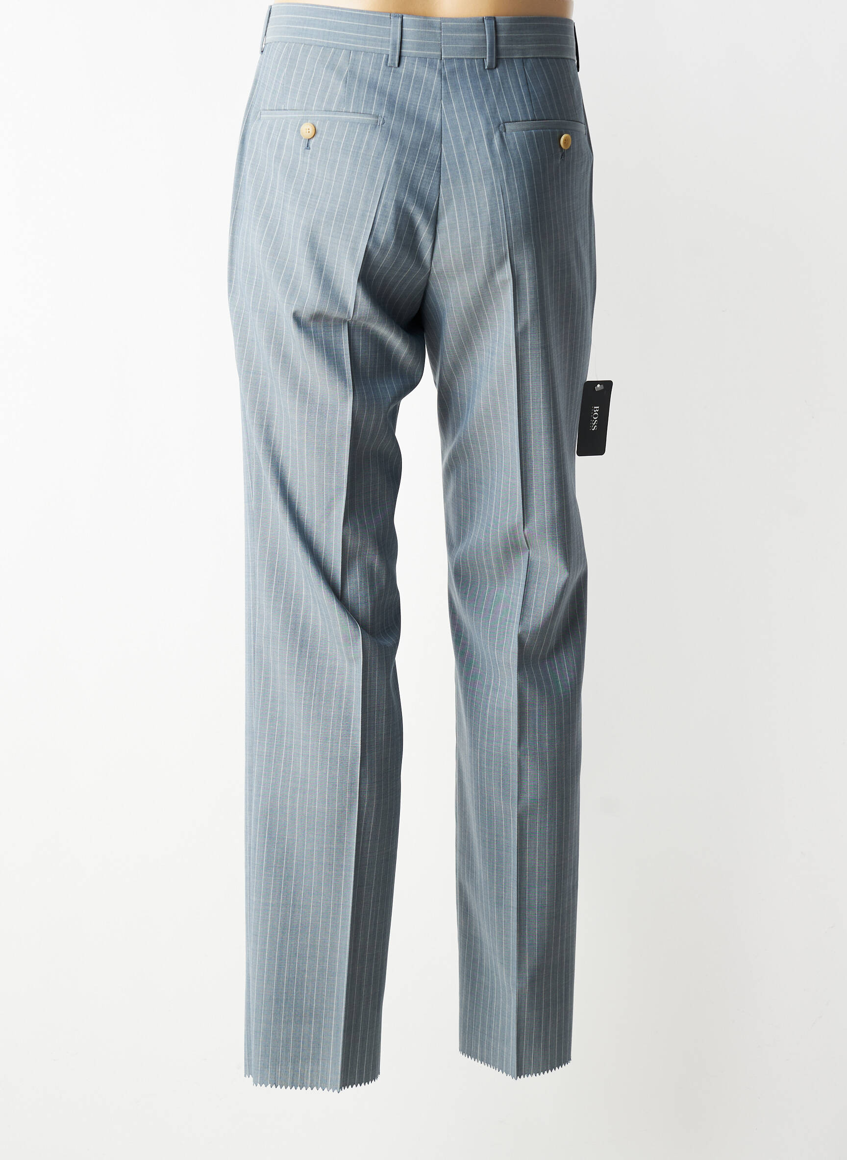 Pantalon slim țesătură melanj mărime normală gri HUGO BOSS bărbat