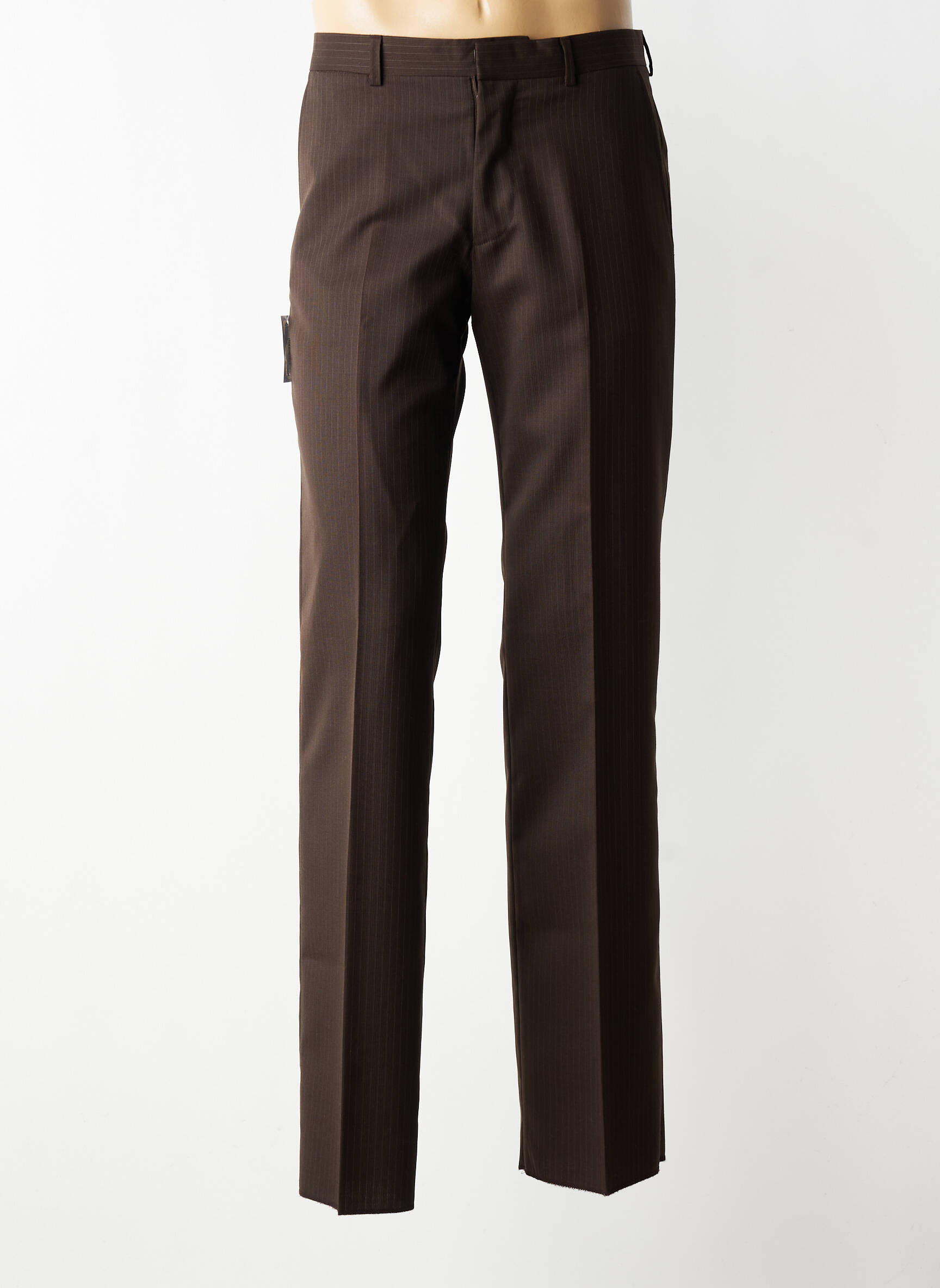 Pantalon slim talie cu cleme mărime normală maro MEXX bărbat