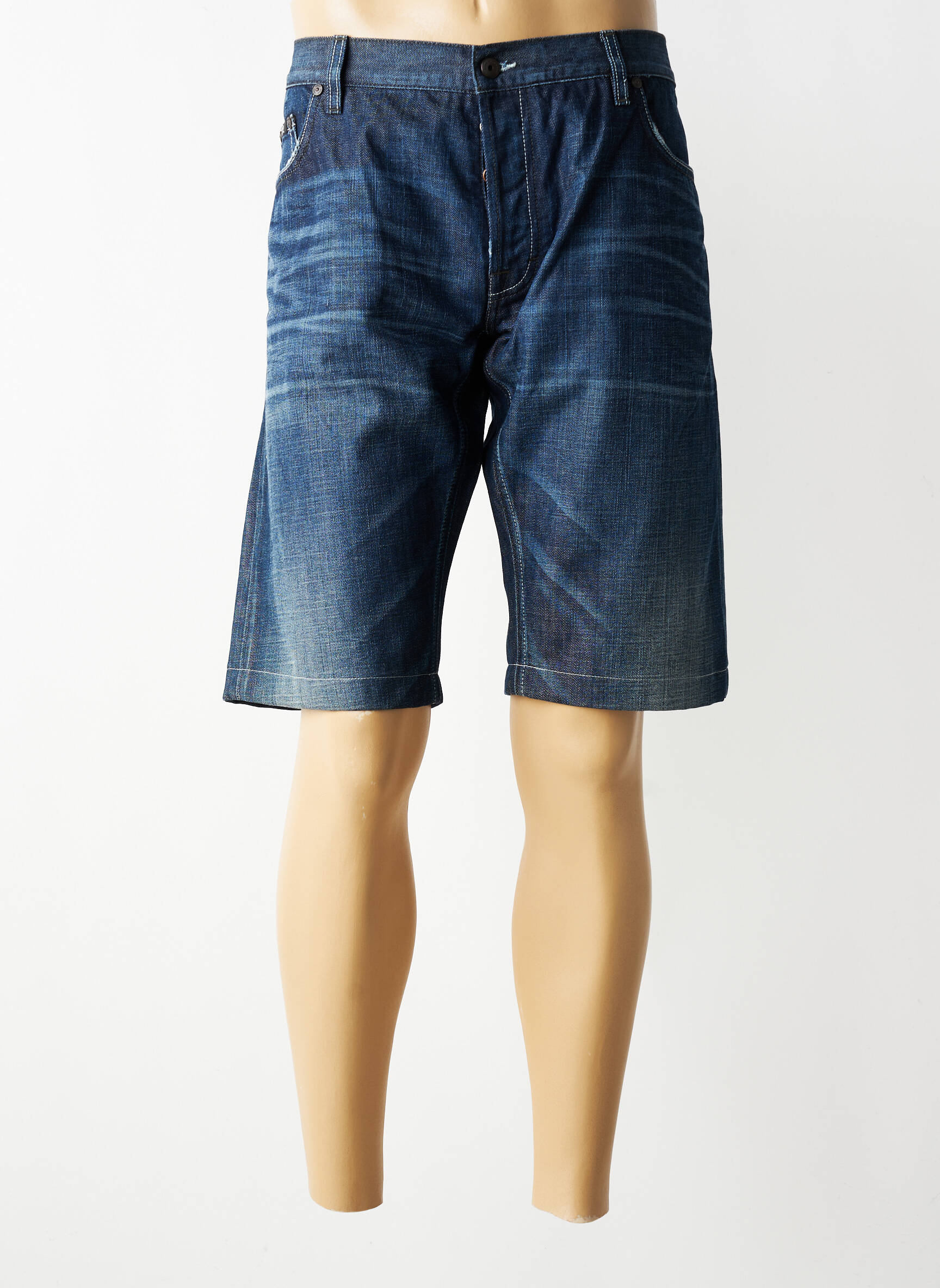 Bermudă țesătură denim mărime normală albastru HUGO BOSS bărbat