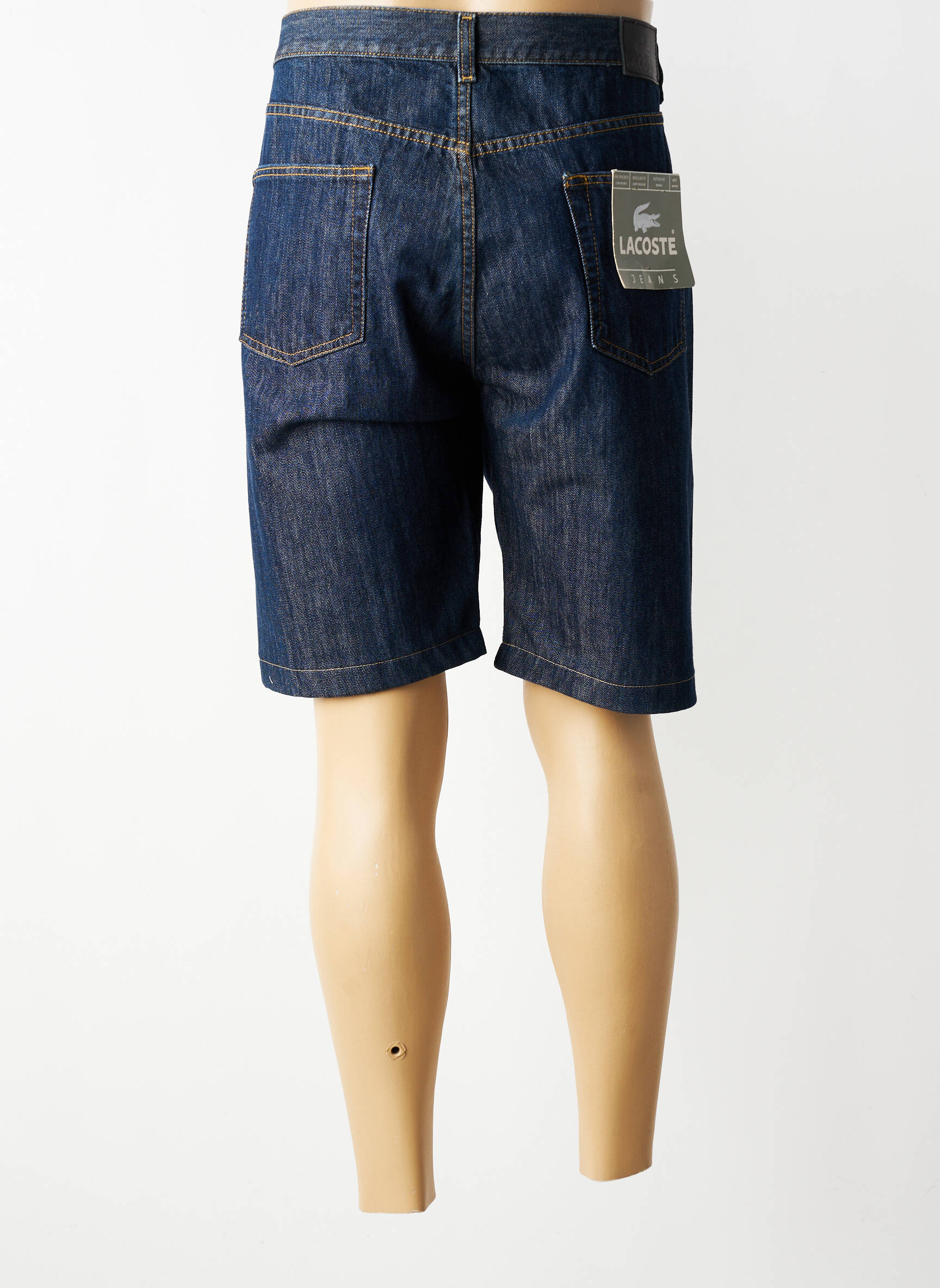 Bermudă țesătură denim mărime normală albastru LACOSTE bărbat