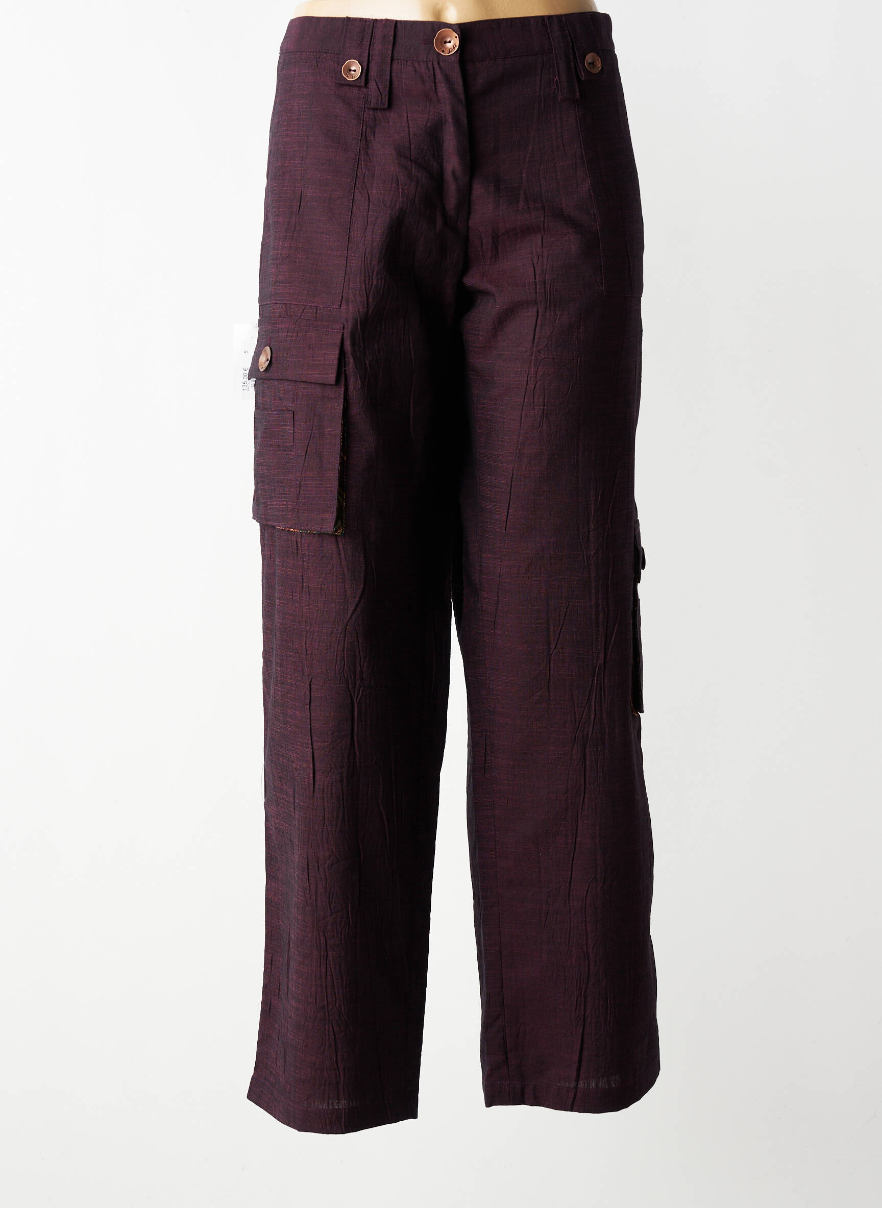 Pantalon cargo croială dreaptă mărime normală violet COCOMORE femeie