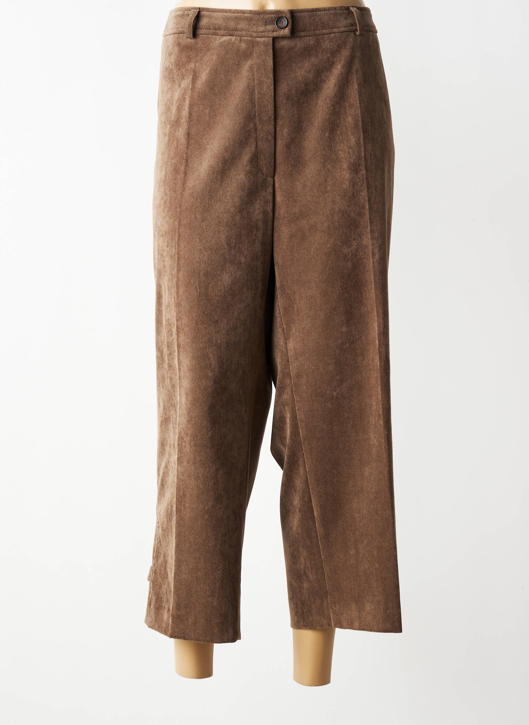 Pantalon trei sferturi elasticitate mărime normală maro EUGEN KLEIN femeie