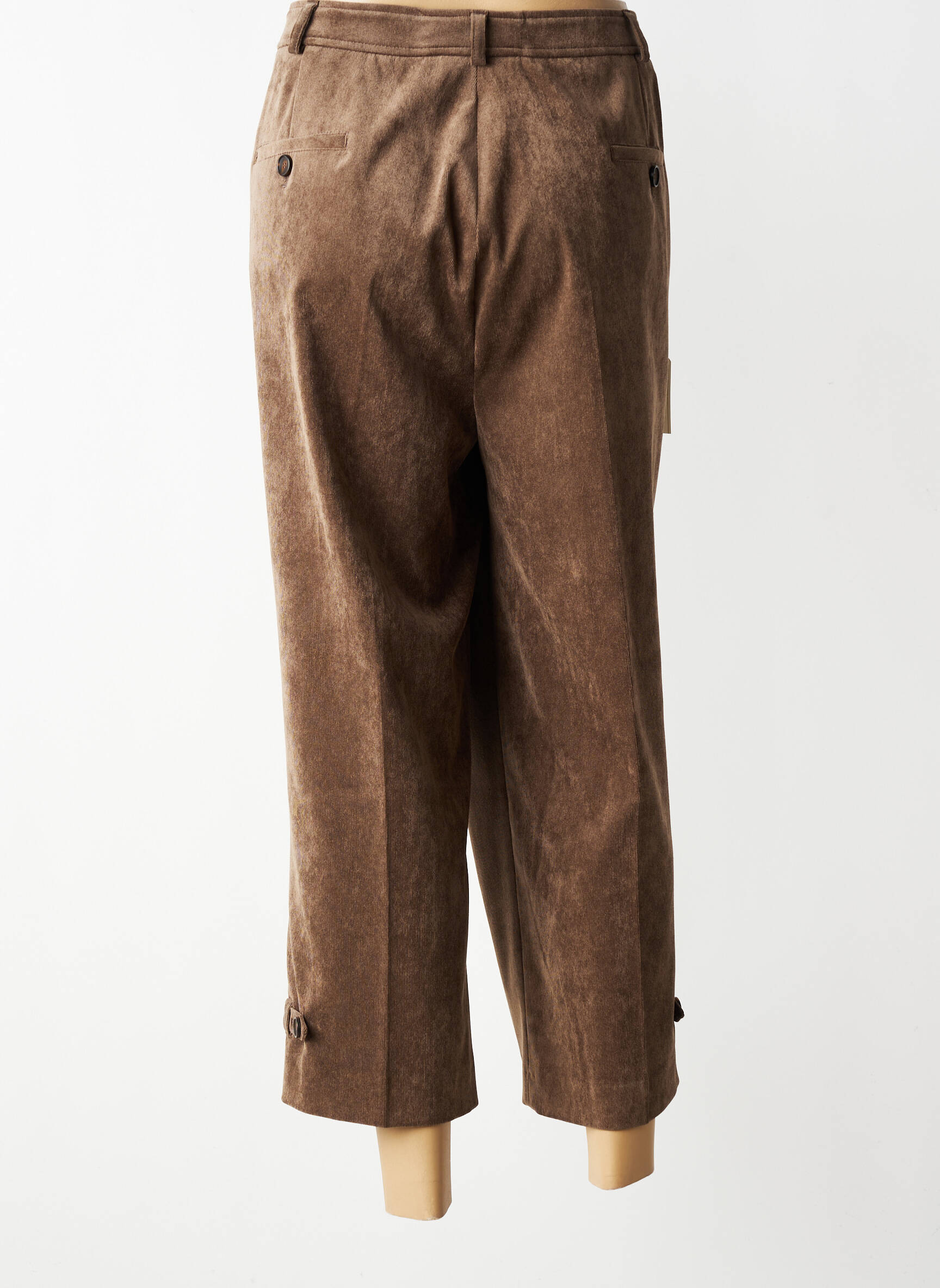 Pantalon trei sferturi elasticitate mărime normală maro EUGEN KLEIN femeie