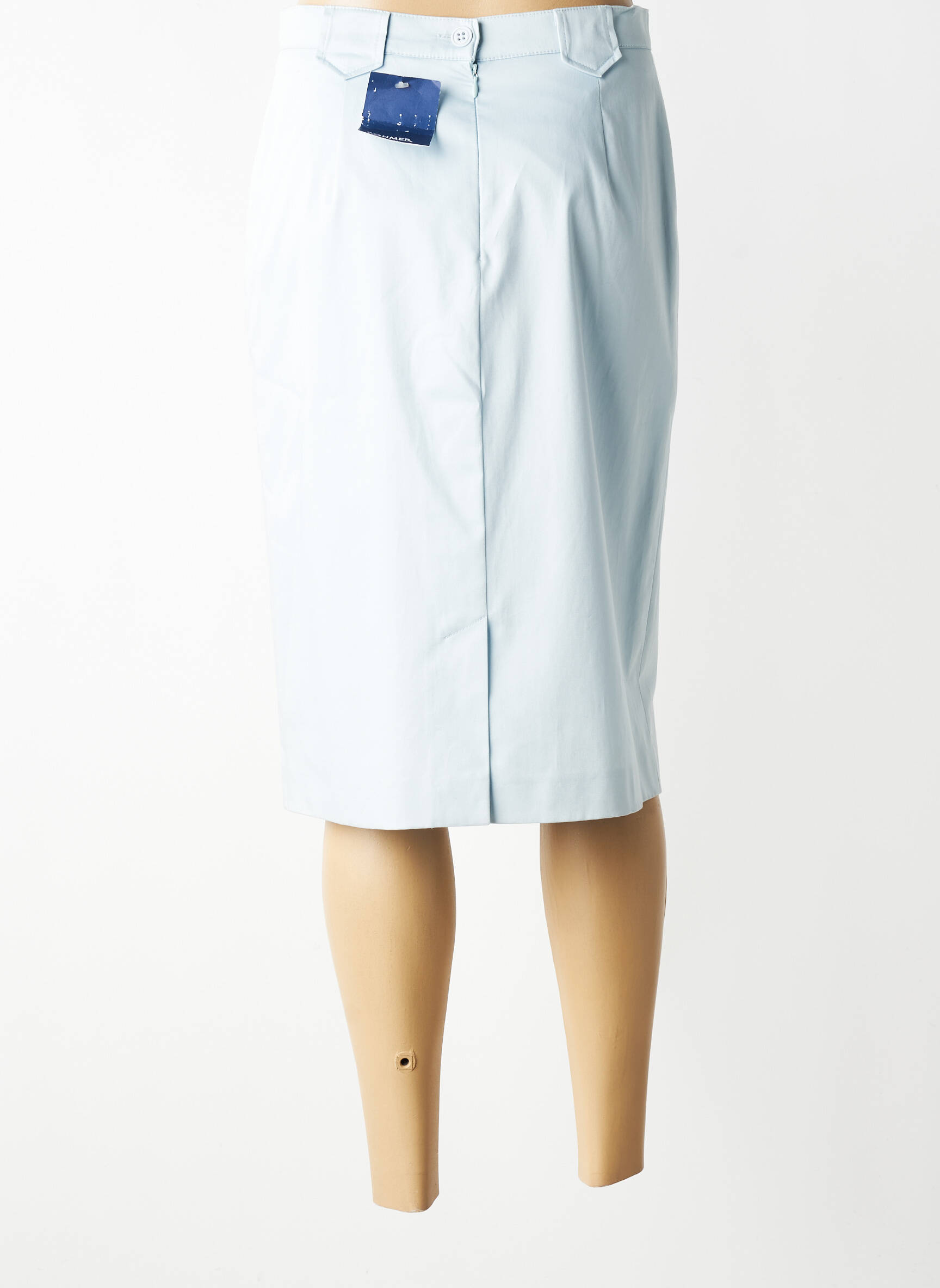 Fustă midi talie cu cleme albastru ROHMER SPORTSWEAR femeie