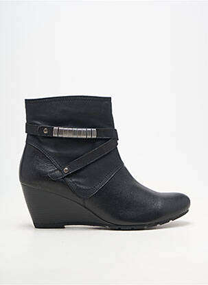 Botine/ghete material neted toc de 7 la 9 cm negru SWEET femeie