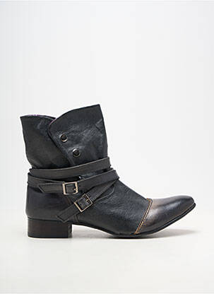 Botine/ghete material neted toc plat până la 3 cm gri KDOPA femeie