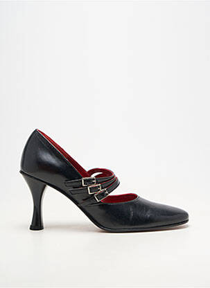 Pantofi cu toc material neted toc de 7 la 9 cm negru TOO MUCH femeie