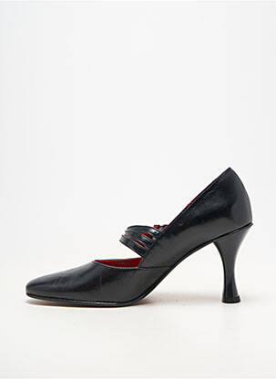 Pantofi cu toc material neted toc de 7 la 9 cm negru TOO MUCH femeie