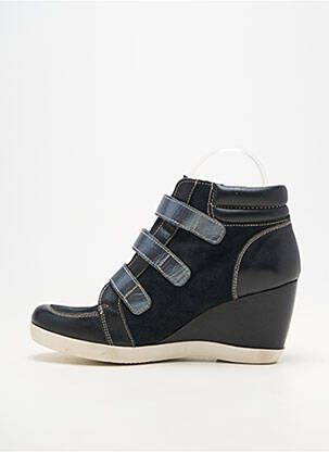 Adidași toc platformă toc de 7 la 9 cm negru PACO VALIENTE femeie
