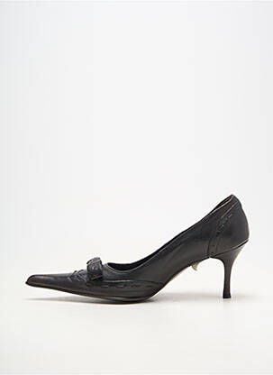 Pantofi cu toc material neted toc de 7 la 9 cm maro ILARIO FERUCCI femeie