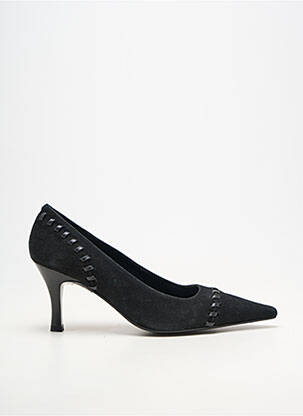 Pantofi cu toc vârf ascuțit toc de 7 la 9 cm negru MODA LORNA femeie