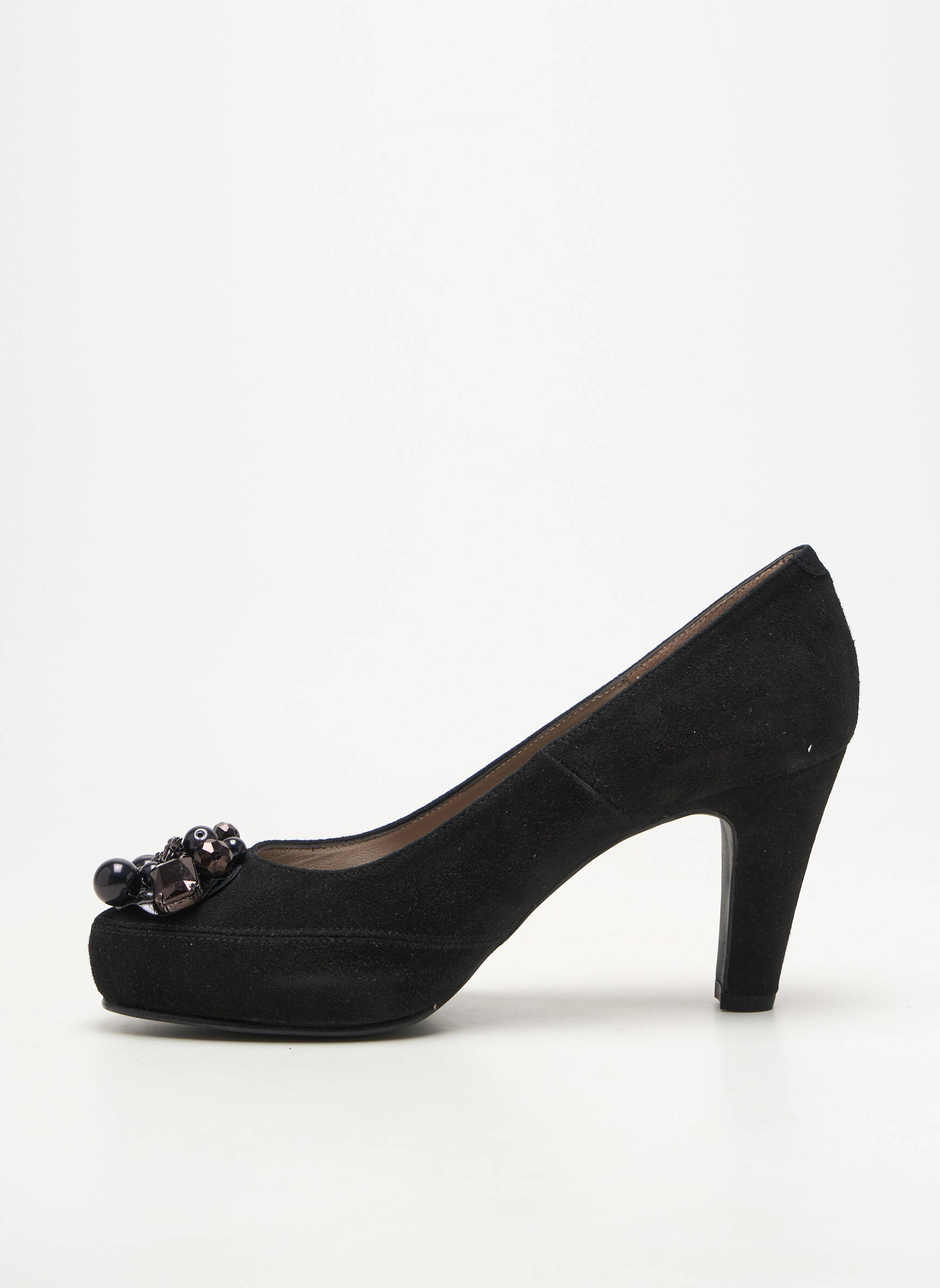 Pantofi cu toc toc pătrat toc de 7 la 9 cm negru BRENDA ZARO femeie