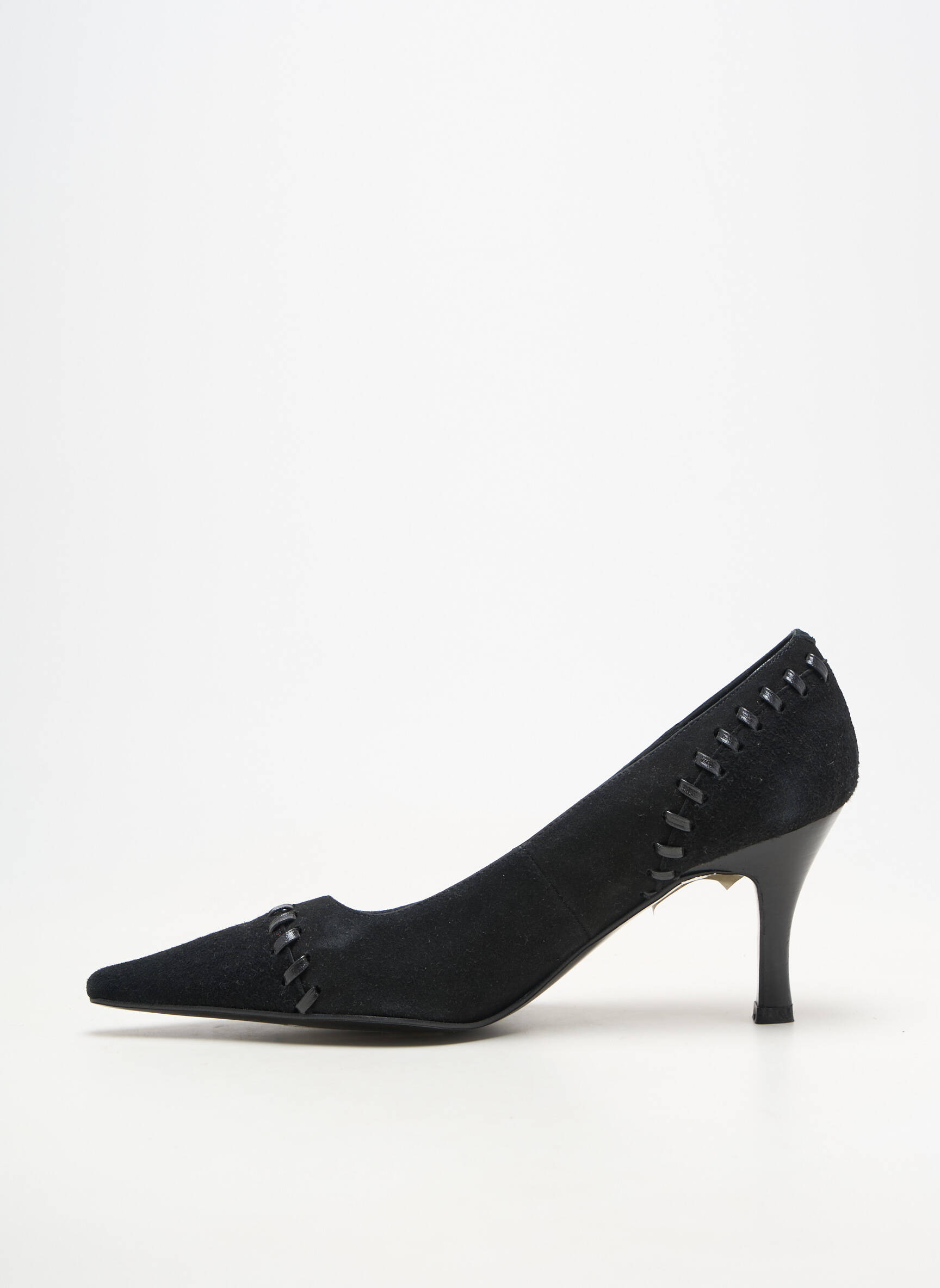 Pantofi cu toc vârf ascuțit toc de 7 la 9 cm negru MODA LORNA femeie