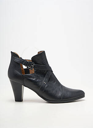 Botine/ghete material neted toc de 7 la 9 cm negru KARSTON femeie