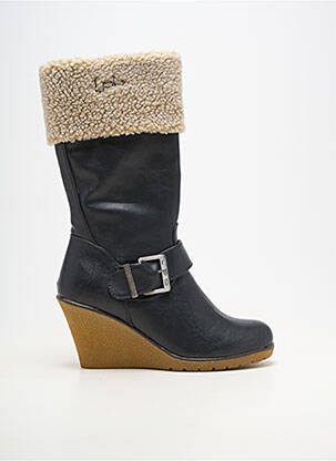 Cizme material neted toc de 7 la 9 cm negru LPB LES PETITES BOMBES  femeie