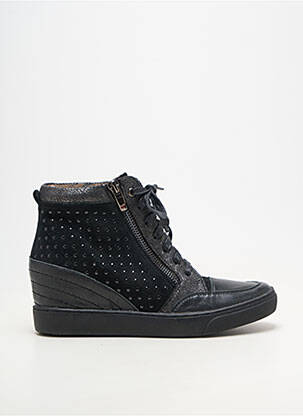 Adidași material neted toc plat până la 3 cm negru MADISON femeie