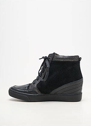 Adidași material neted toc plat până la 3 cm negru MADISON femeie